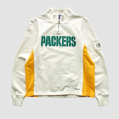 Green Bay Packers Reebok 2000s 1/4 Zip Sweatshirt White Vintage | Fanatics