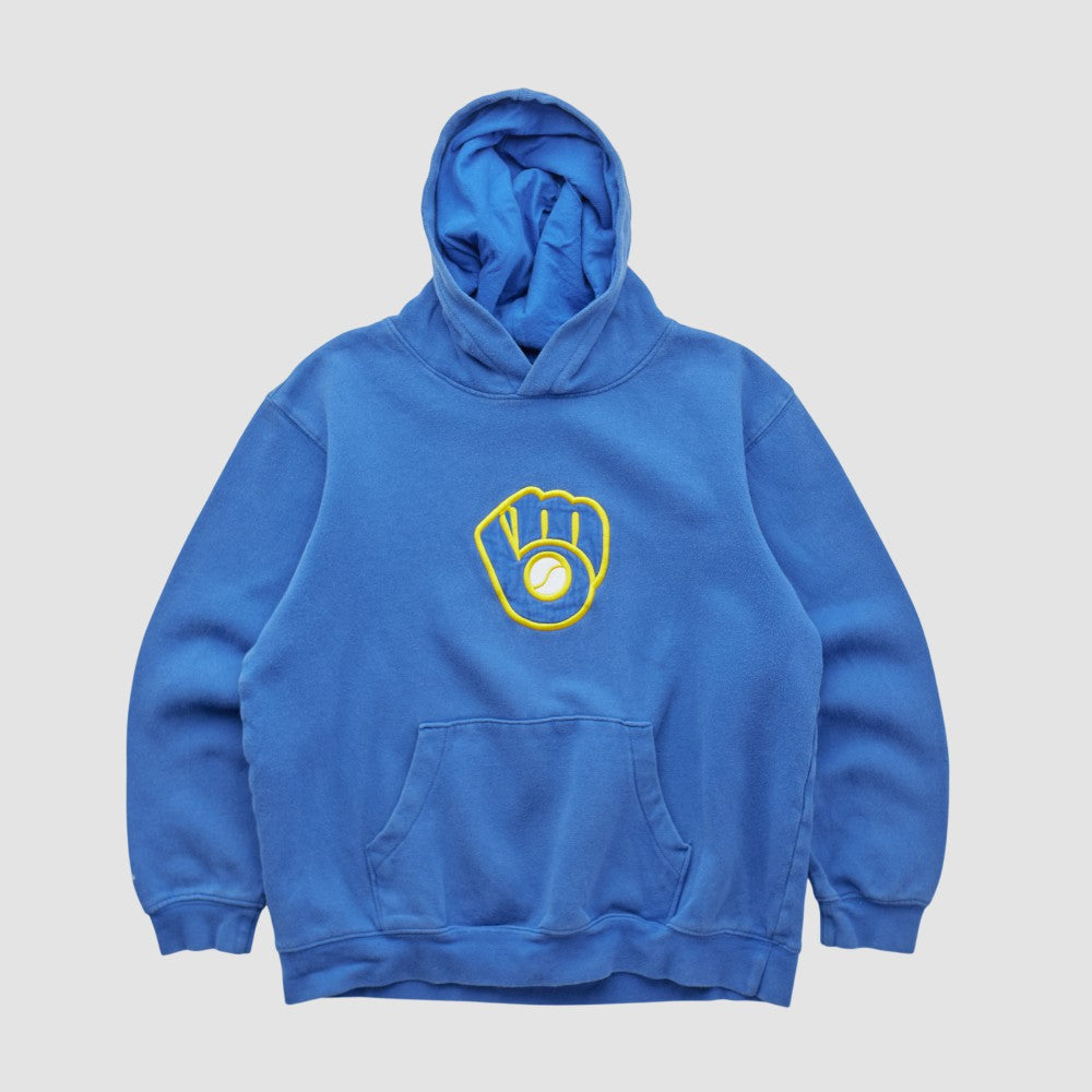 Milwaukee Brewers Majestic 2000s Hooded Pullover Sweatshirt - MLB