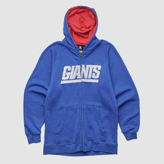 New York Giants NFL 2010s Hooded Full Zip Sweatshirt Blue Vintage | Fanatics