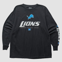 Detroit Lions NFL 2010s Long Sleeve T-shirt Black Vintage | Fanatics