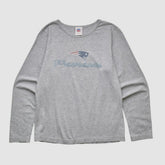 New England Patriots NFL 2000s Long Sleeve T-shirt Heather Gray Vintage | Fanatics