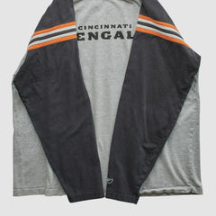 Cincinnati Bengals Reebok 2000s Long Sleeve T-shirt Heather Gray Vintage | Fanatics