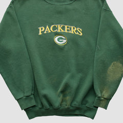 Green Bay Packers Logo Athletic Pullover Sweatshirt Green Vintage | Fanatics