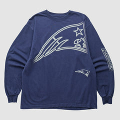 New England Patriots Reebok 2000s Long Sleeve T-shirt Navy Vintage | Fanatics