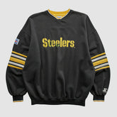 Pittsburgh Steelers Starter 90s Pullover Sweatshirt Black Vintage | Fanatics