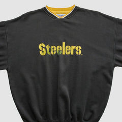 Pittsburgh Steelers Starter 90s Pullover Sweatshirt Black Vintage | Fanatics