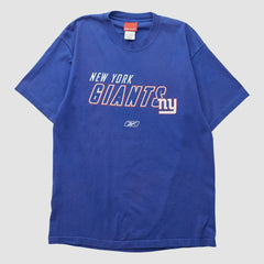 New York Giants Reebok 2000s T-shirt Blue Vintage | Fanatics