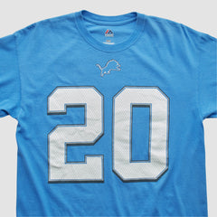 Detroit Lions Majestic 2000s T-shirt Blue Vintage | Fanatics