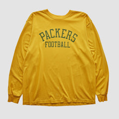 Green Bay Packers Reebok 2000s Long Sleeve T-shirt Yellow Vintage | Fanatics