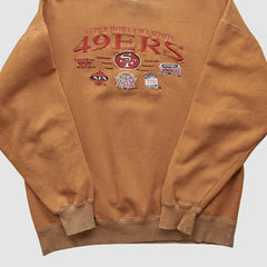Super Bowl 90s Pullover Sweatshirt Tan Vintage | Fanatics