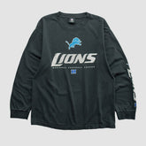 Detroit Lions NFL 2010s Long Sleeve T-shirt Black Vintage | Fanatics