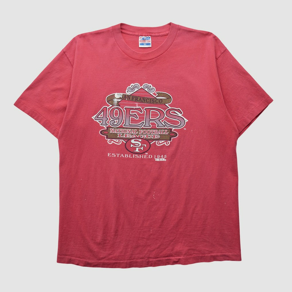 San Francisco 49ers Trench 90s T-shirt Red Vintage | Fanatics
