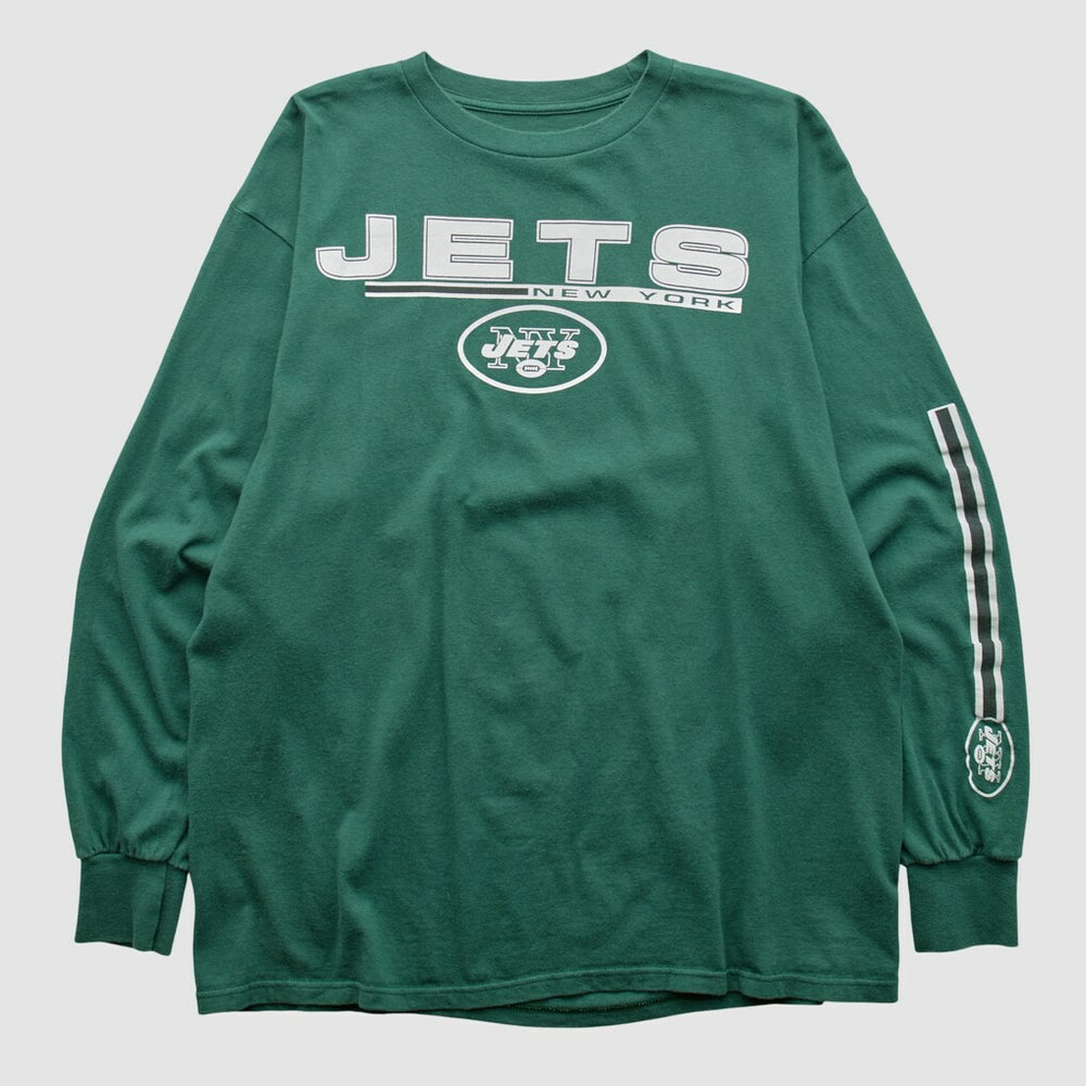 New York Jets Majestic 2010s Long Sleeve T-shirt Green Vintage | Fanatics