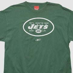 New York Jets Reebok 2000s Long Sleeve T-shirt Green Vintage | Fanatics