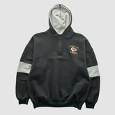 Kansas City Chiefs Dodger 90s Hooded 1/4 Zip Sweatshirt Black Vintage | Fanatics