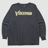 Minnesota Vikings NFL 2000s Long Sleeve T-shirt Black Vintage | Fanatics