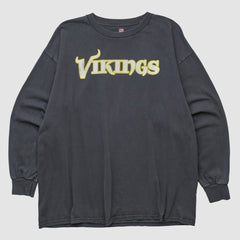 Minnesota Vikings NFL 2000s Long Sleeve T-shirt Black Vintage | Fanatics