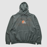 Cleveland Browns Majestic 2010s Hooded Pullover Sweatshirt Gray Vintage | Fanatics