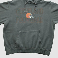 Cleveland Browns Majestic 2010s Hooded Pullover Sweatshirt Gray Vintage | Fanatics