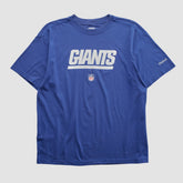 New York Giants Reebok 2000s T-shirt Blue Vintage | Fanatics