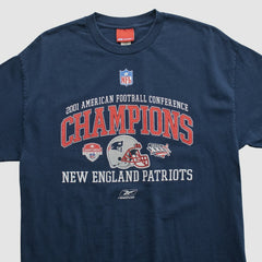 New England Patriots Reebok 2001 T-shirt Navy Vintage | Fanatics