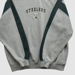 Pittsburgh Steelers NFL 2000s Pullover Sweatshirt Heather Gray Vintage | Fanatics