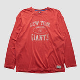 New York Giants Reebok 2000s Long Sleeve T-shirt Red Vintage | Fanatics