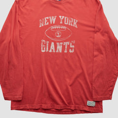 New York Giants Reebok 2000s Long Sleeve T-shirt Red Vintage | Fanatics