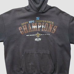 New Orleans Saints NFL 2009 Hooded Pullover Sweatshirt Charcoal Vintage | Fanatics