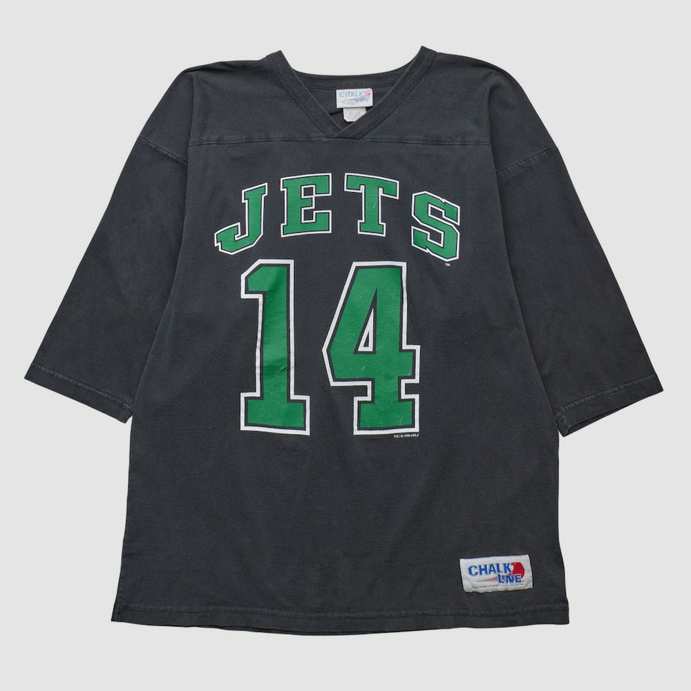 New York Jets Chalk Line 90s T-shirt Black Vintage | Fanatics