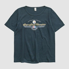 Pittsburgh Steelers Anvil 2006 T-shirt Navy Vintage | Fanatics