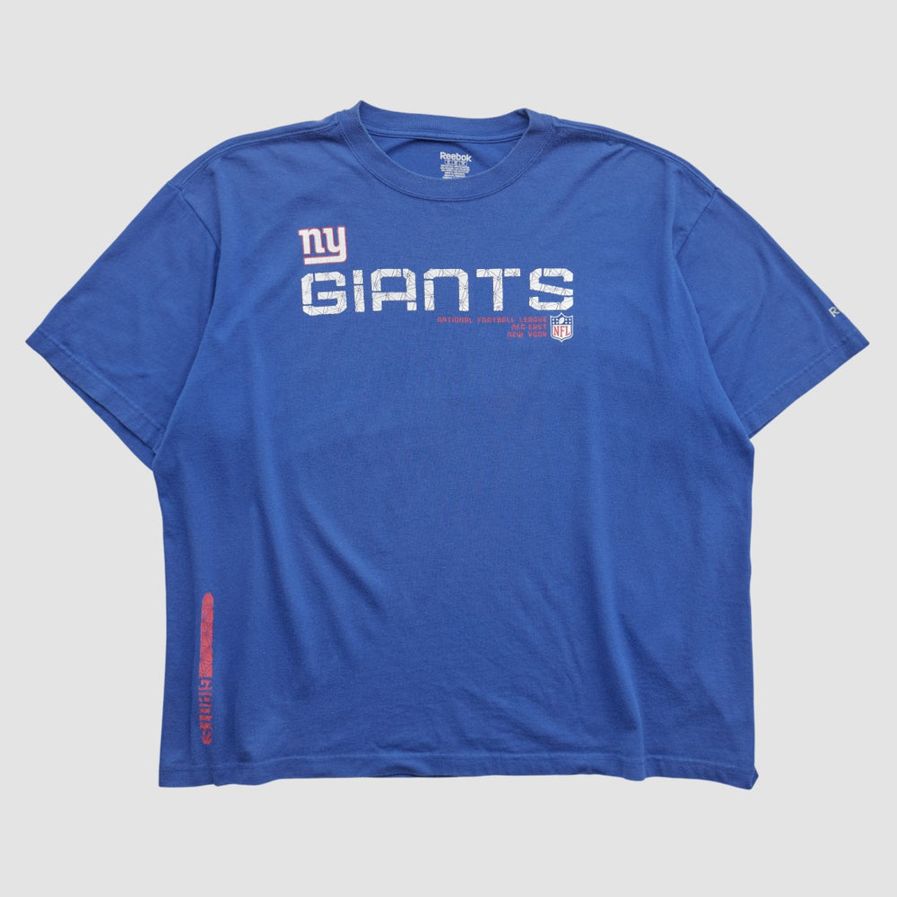 New York Giants Reebok 2000s T-shirt Blue Vintage | Fanatics