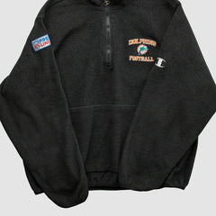 Miami Dolphins Champion 2000s 1/4 Zip Sweatshirt Black Vintage | Fanatics