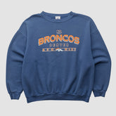 Denver Broncos NFL 2000s Pullover Sweatshirt Navy Vintage | Fanatics