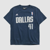 Dallas Mavericks 2010s T-shirt Navy Vintage - NBA