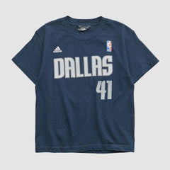 Dallas Mavericks 2010s T-shirt Navy Vintage - NBA