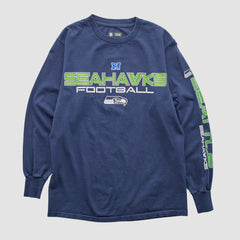 Seattle Seahawks NFL 2010s Long Sleeve T-shirt Navy Vintage | Fanatics