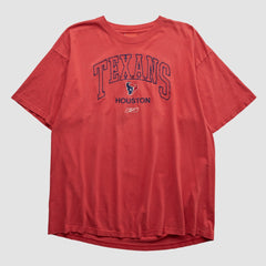 Houston Texans Reebok 2000s T-shirt Red Vintage | Fanatics