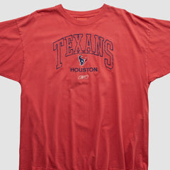 Houston Texans Reebok 2000s T-shirt Red Vintage | Fanatics
