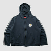 Pittsburgh Steelers NFL 2000s Hooded Full Zip Sweatshirt Black Vintage | Fanatics
