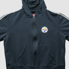 Pittsburgh Steelers NFL 2000s Hooded Full Zip Sweatshirt Black Vintage | Fanatics