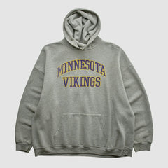 Minnesota Vikings NFL 2000s Hooded Pullover Sweatshirt Heather Gray Vintage | Fanatics