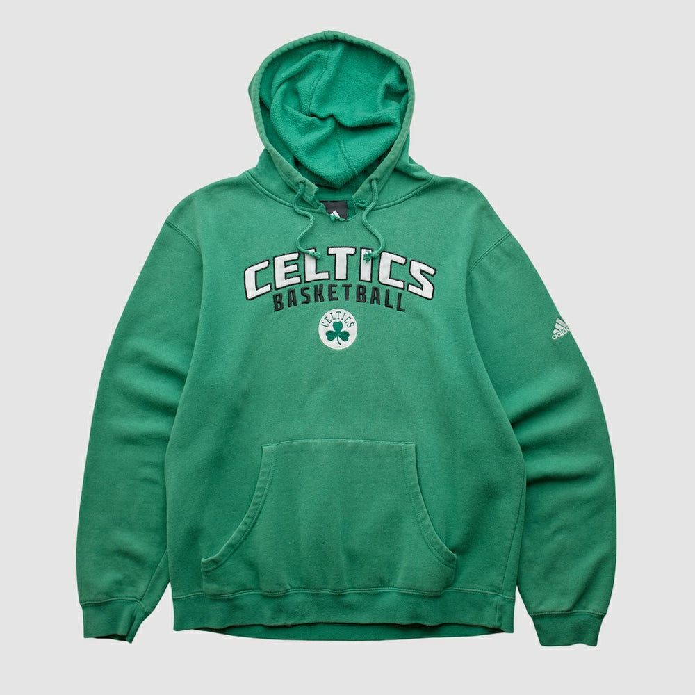 Boston Celtics 2010s Hooded Pullover Sweatshirt Green Vintage - NBA