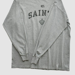 New Orleans Saints NFL Long Sleeve T-shirt Heather Gray Vintage | Fanatics