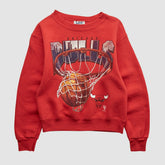 Chicago Bulls Lee Apparel 90s Pullover Sweatshirt Red Vintage - NBA
