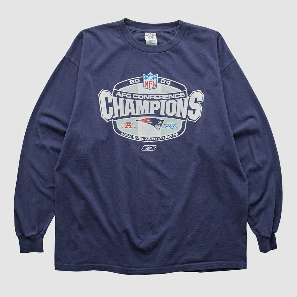 New England Patriots Delta 2004 Long Sleeve T-shirt Navy Vintage | Fanatics