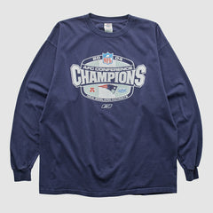 New England Patriots Delta 2004 Long Sleeve T-shirt Navy Vintage | Fanatics