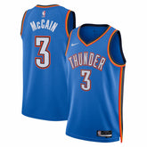 Jared McCain Oklahoma City Thunder Unisex Swingman Jersey Icon Edition Blue - NBA