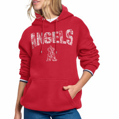Los Angeles Angels Starter Women's Lace Team Lockup Fleece Hoodie - MLB