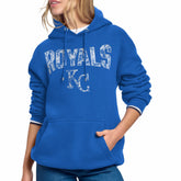 Kansas City Royals Starter Women's Lace Team Lockup Fleece Hoodie - MLB